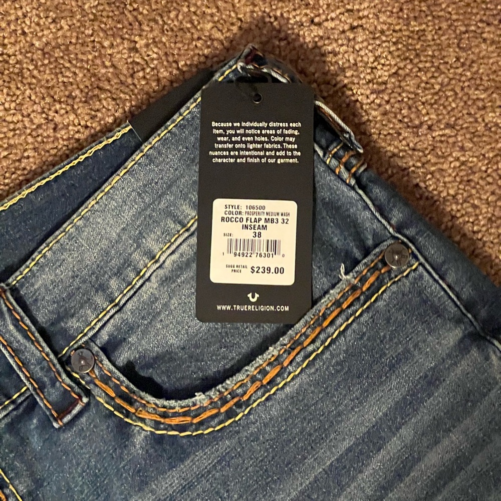 NWT $239 True Religion jeans sz 38/32 - Picture 8 of 8